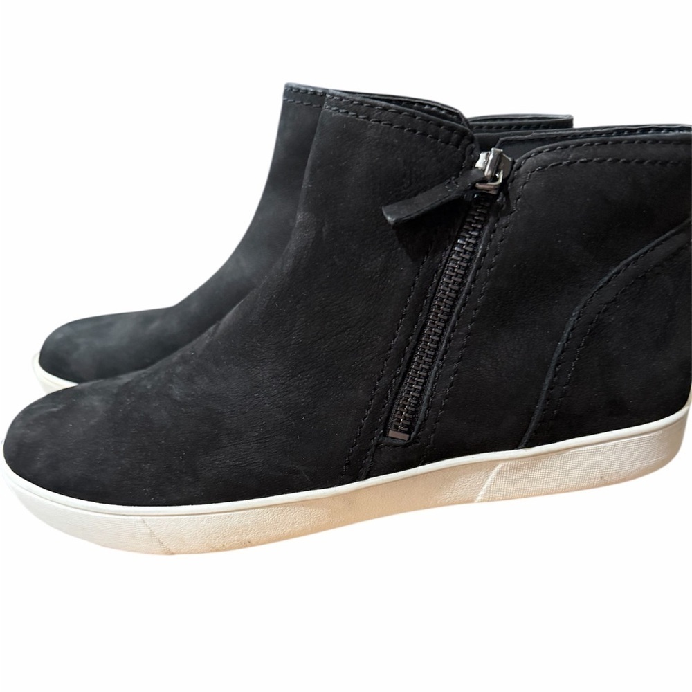 Naturalizer Women Miranda Ankle Booties Size US 10M Black Nubuck Faux Leather